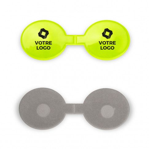 Clip magnétique publicitaire réfléchissant