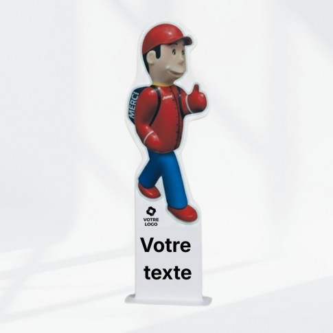 Personalisierbare Fußgängerüberweg-Silhouette