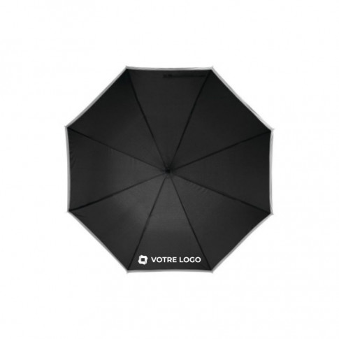 Parapluie tempête avec bande réfléchissante – Personnalisable