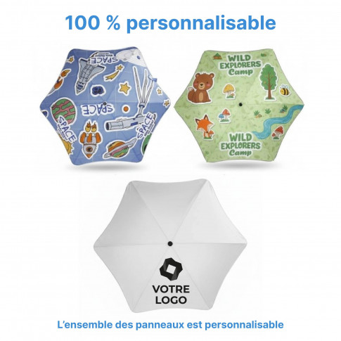 Kinderregenschirm mit reflektierenden Streifen