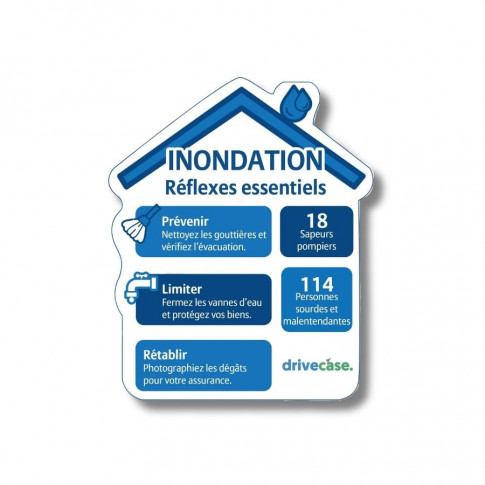 Magnet réflexes risques climatiques - Inondation 