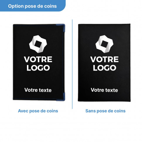 Pochette personnalisée pour carte grise en gomme