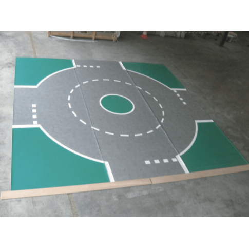 "Rond-point" pédagogique en lino