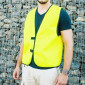 Werbeweste in Farbe ohne reflektierende Streifen
