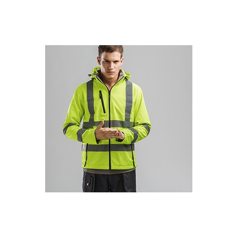 Kapuzenjacke mit personalisierbarem reflektierendem Streifen