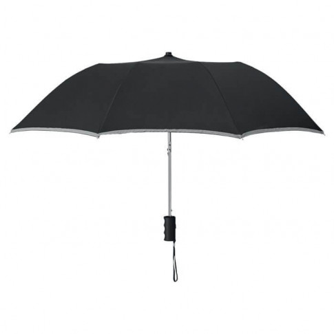 Parapluie tempête avec bande réfléchissante – Personnalisable