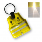 Porte clés gilet avec led à pression - personnalisable