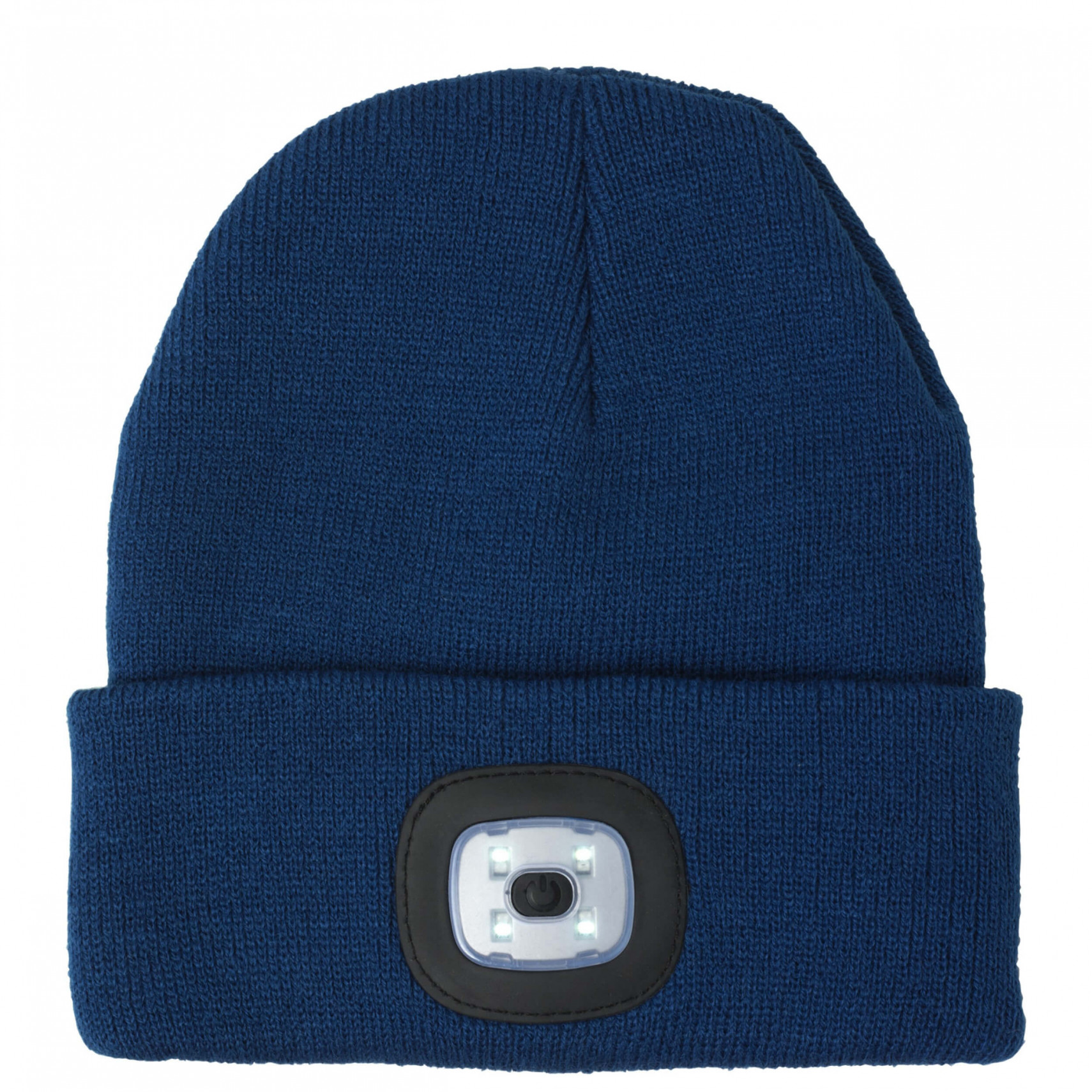 Bonnet Bleu Marine Hologramme Paris, Taille Unique, Acrylique, Neuf Homme