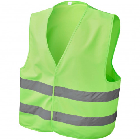 Gilet de sécurité avec bandes réfléchissantes rose ou vert (4 tailles)