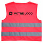 Gilet de sécurité avec bandes réfléchissantes rose ou vert (4 tailles)