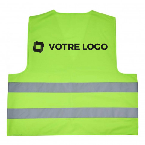 Gilet de sécurité avec bandes réfléchissantes rose ou vert (4 tailles)