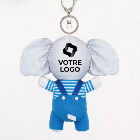 Peluche porte-clés réfléchissant personnalisable