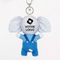 Peluche porte-clés réfléchissant personnalisable