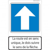 Lehrtafel Einbahnstraße