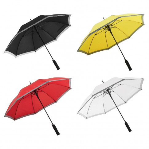 Parapluie tempête avec bande réfléchissante – Personnalisable