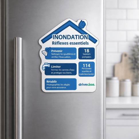 Magnet réflexes risques climatiques - Inondation 