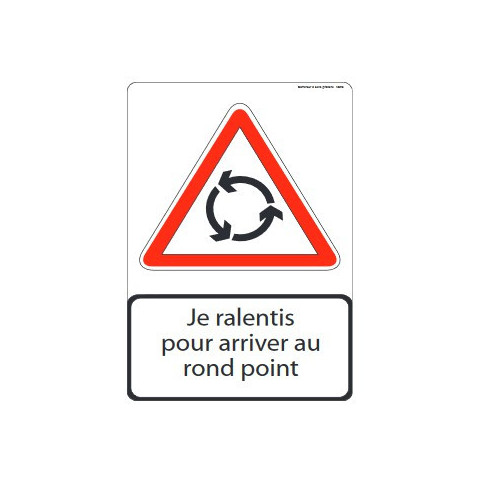 Pädagogisches Schild Kreisverkehr