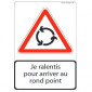 Pädagogisches Schild Kreisverkehr