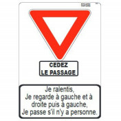 Lehrschild „Vorfahrt gewähren”