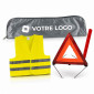 Kit triangle et gilet avec housse et velcro - Personnalisable