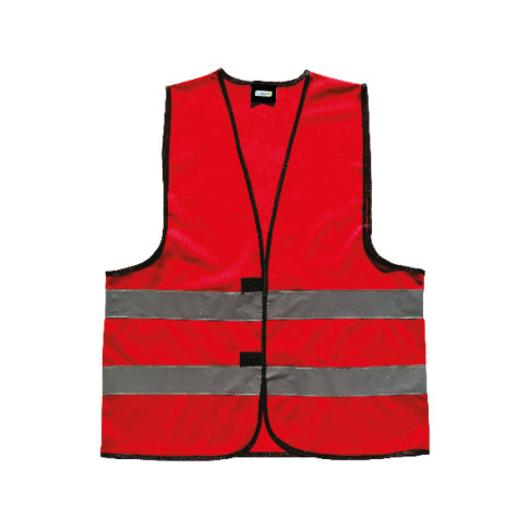 Gilet de sécurité rouge personnalisable