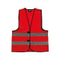 Gilet de sécurité rouge personnalisable