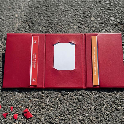 Pochette d'informations d'urgence pour ceinture de sécurité