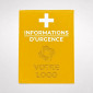 Pochette d'informations d'urgence pour ceinture de sécurité