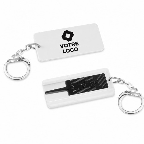 Testeur d’usure des pneus porte clés - personnalisable