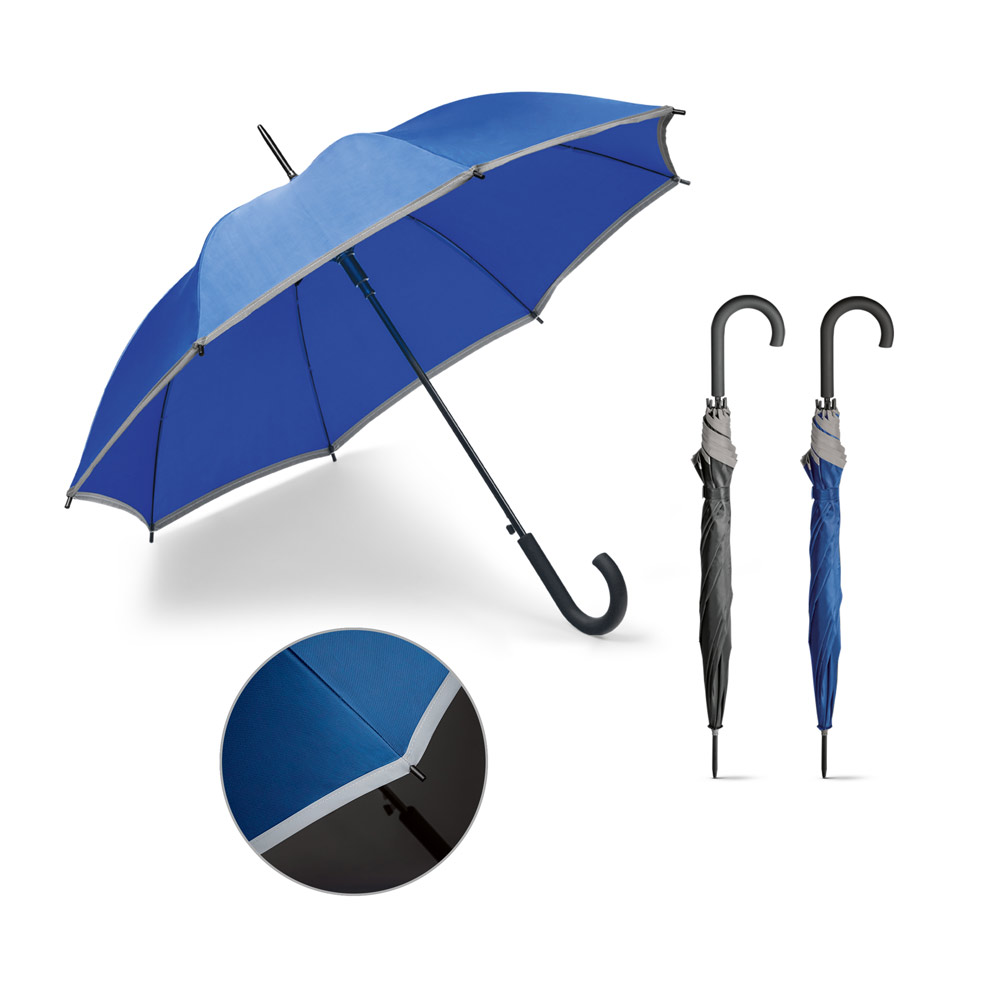 parapluie à bande réfléchissante pour visibilité pieton