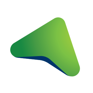 logo Mappy - flèche verte - itinéraire piéton