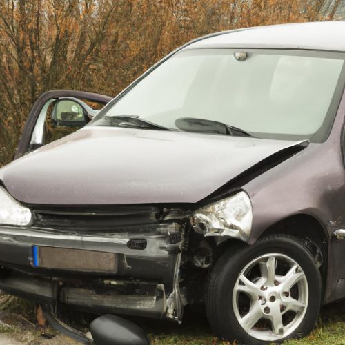 Accident de voiture provoquer à cause d'une errance mentale au volant