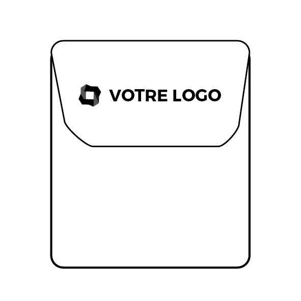 Sur l'étui